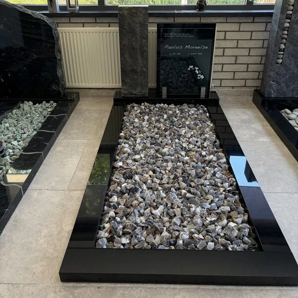 zwart graniet glas rvs