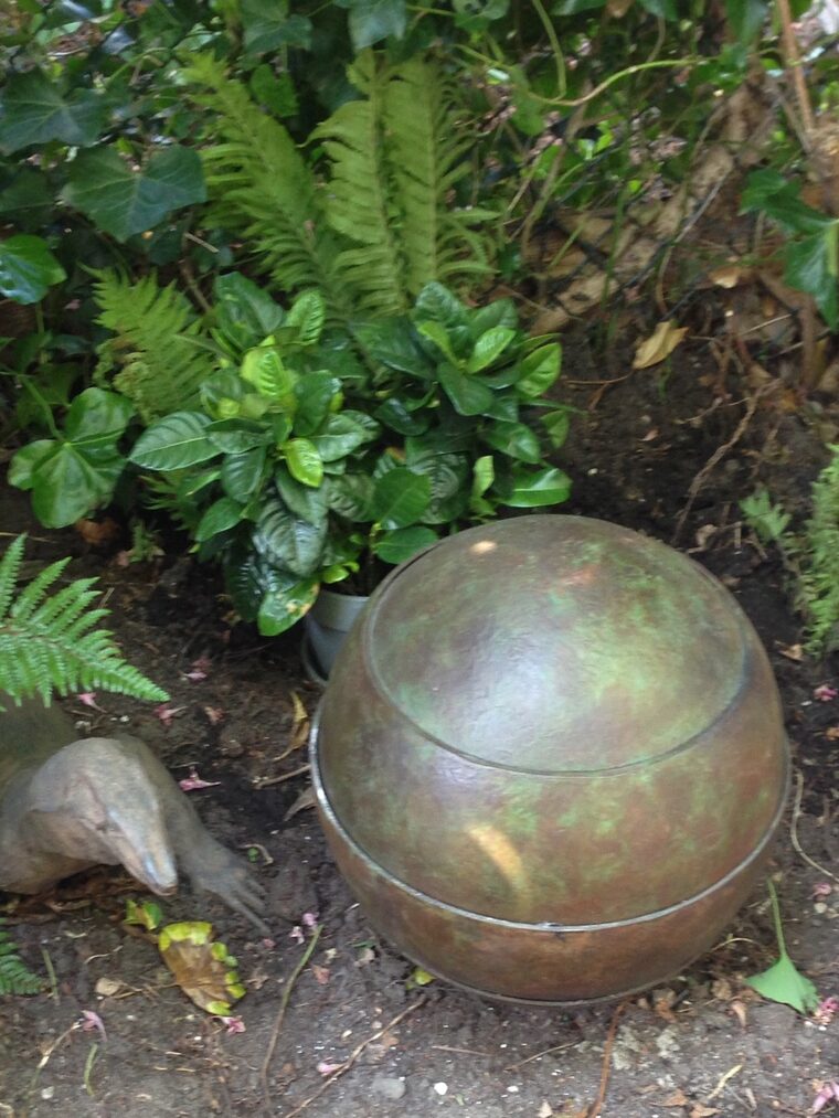 waterurn in tuin, zie ook onderstaand foto